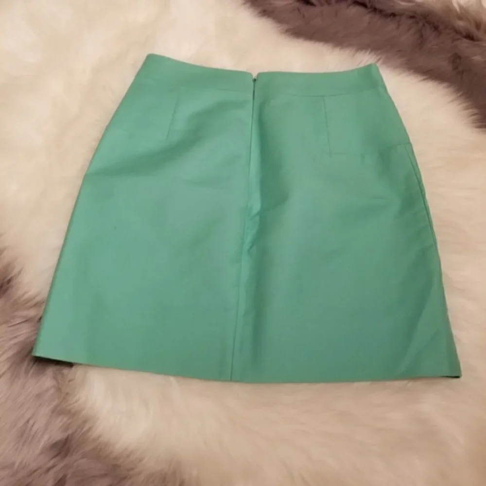 J Crew mint green mini skirt (2) EUC